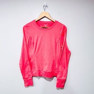LAYER 8 Pink sports long sleeve tee